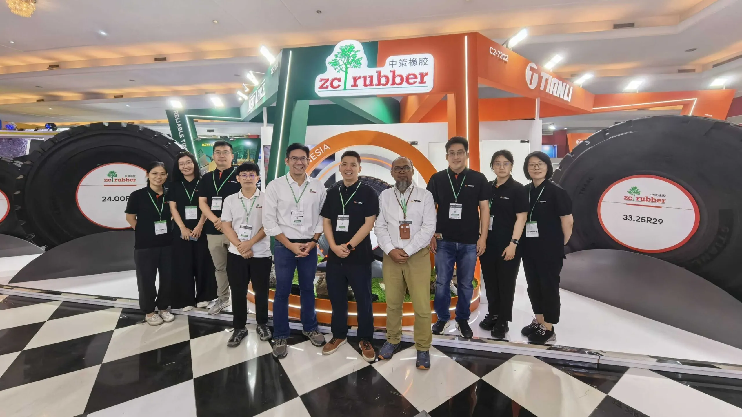 ZC Rubber's Booth at Mining Indonesia 2025.