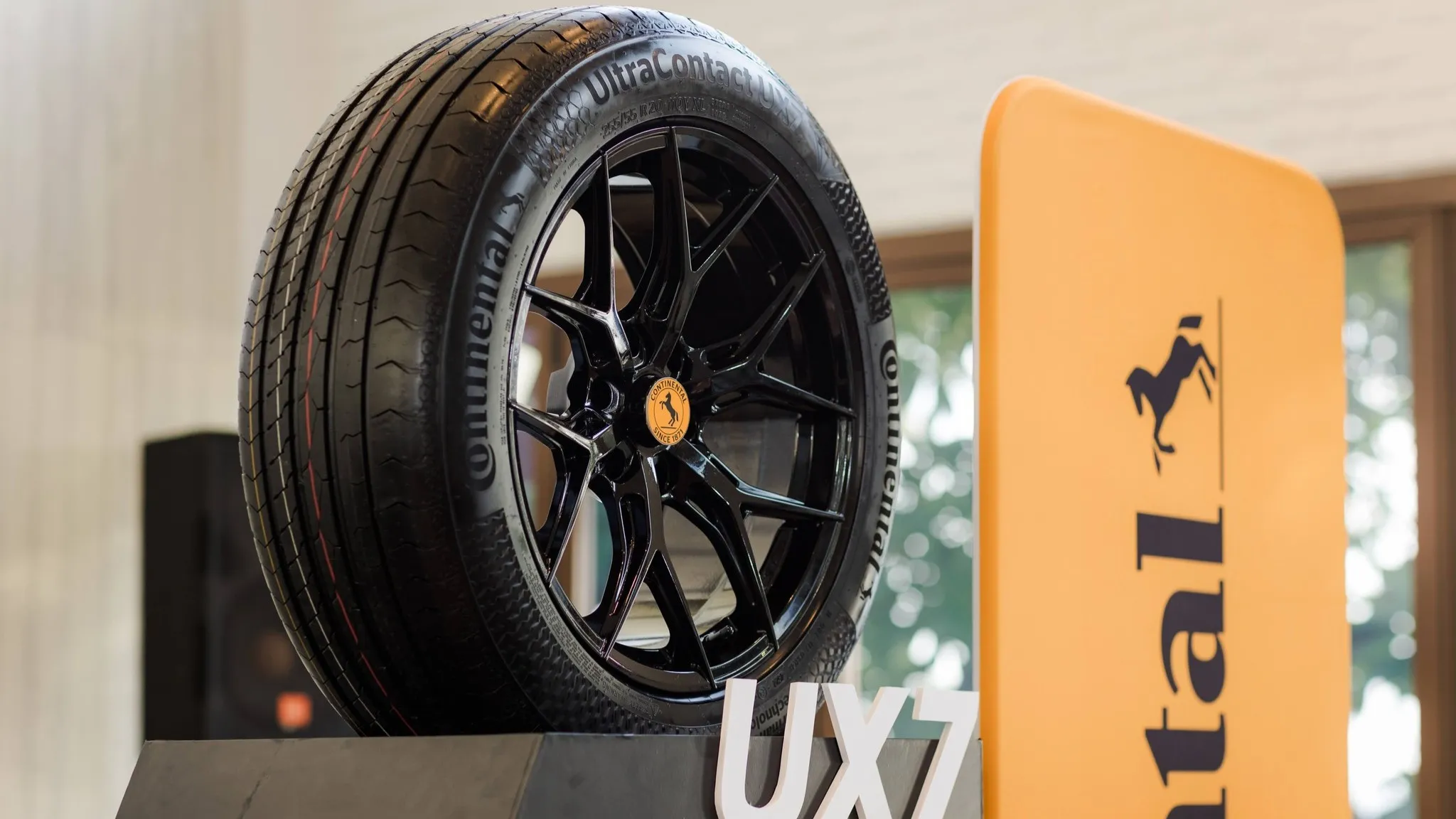 The Continental UltraContact UX7 displayed during Continental Experience 2025 in Rayong, Thailand.