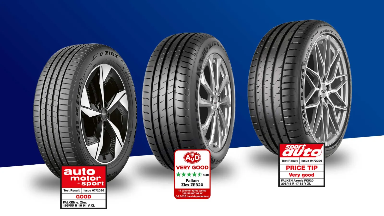 Falken Tyre's 2026 Summer Tyre Test Results