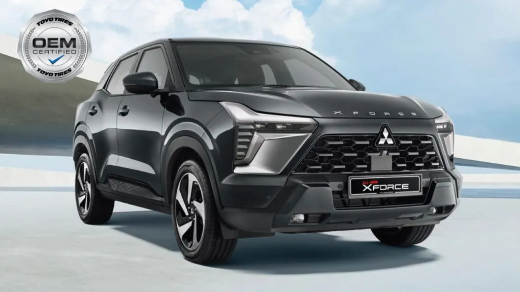 he all-new Mitsubishi Xforce SUV equipped with 18-inch Toyo Proxes CR1D original equipment tyres for the Malaysian market.
