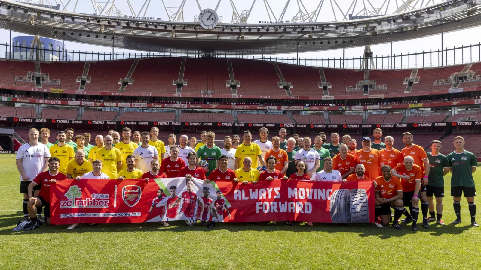 ZC Rubber's Partner Match Day participants pose for a photo at the end of the tournament. (Photo: ZC Rubber)
