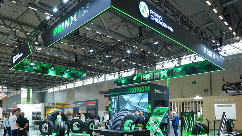 Prinx Chengshan exhibition booth at The Tire Cologne 2026. (Photo: Prinx Chengshan)